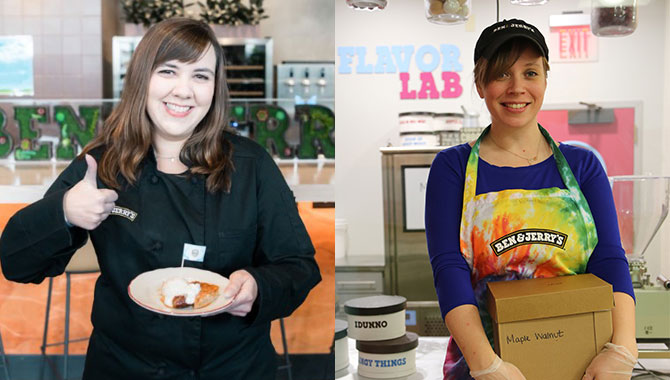 Colleen Rossell, Haylee Nelson, Ben & Jerry’s