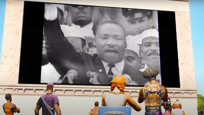 Martin Luther King, Fortnite