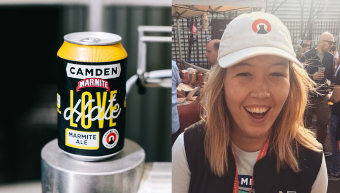 Ashleigh Amos, Camden Town Brewery, Marmite