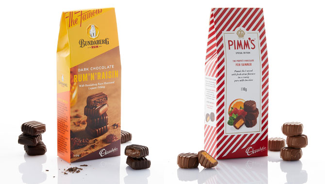 Chocolatier Australia, Pimm’s, Bundaberg Rum