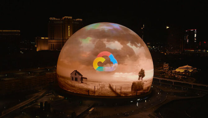 Sphere Entertainment Co, Google, Jim Dolan, Thomas Kurian, Buzz Hays, Experiences
